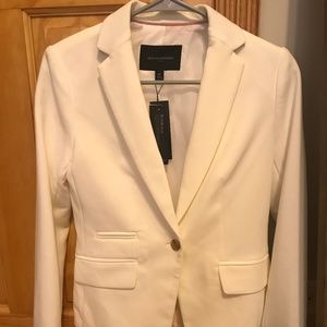 Banana Republic  Factory Bi-Stretch White Blazer